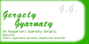 gergely gyarmaty business card